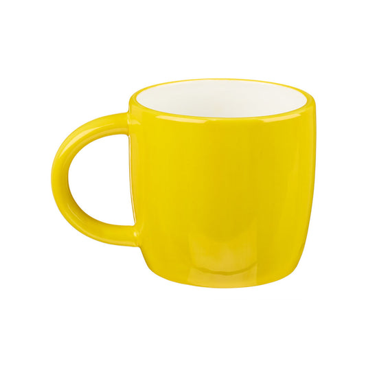 Handmade yellow cat mug