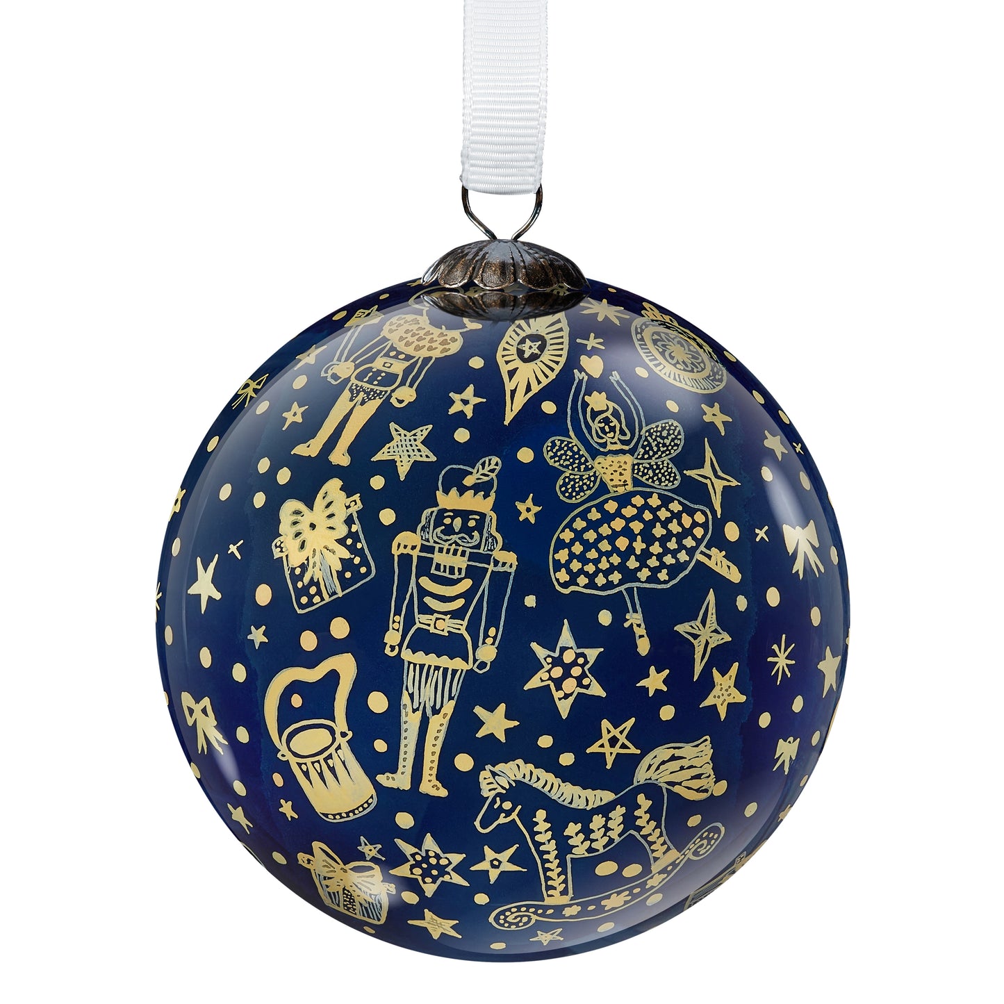 Blue and Gold Nutcracker Decoration