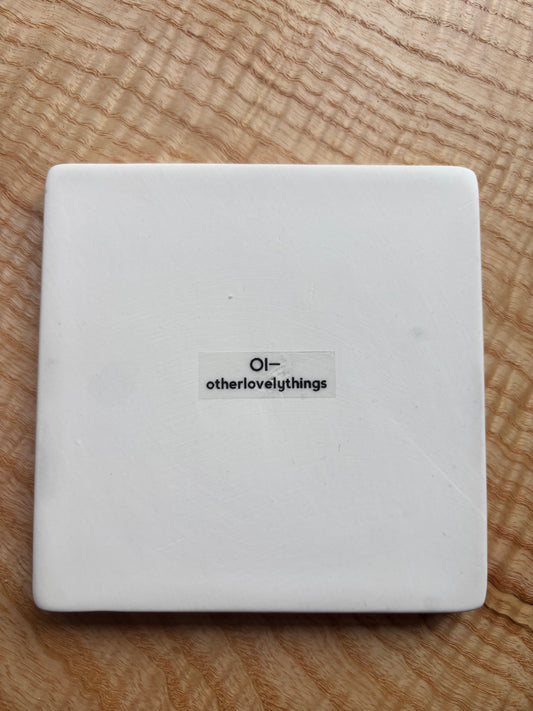 Clevedon ceramic coaster tile