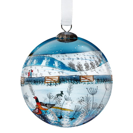 Pheasants in the Snow Decoration